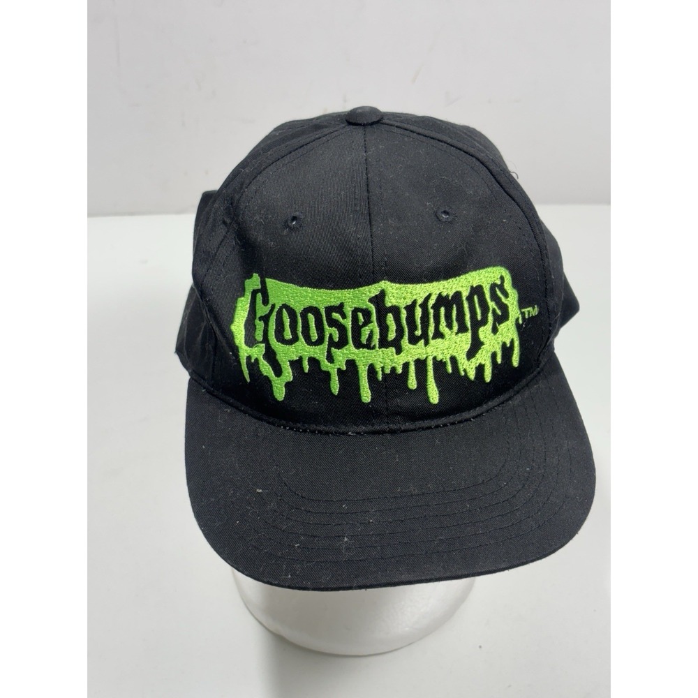 Vintage 1995‎ Goosebumps Annco Spellout Logo Promo Youth Snapback Hat Cap Vtg